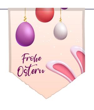 Ostern in rosa, Scheibenhänger spitz